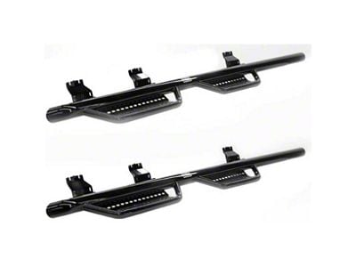 Ranch Hand 4-Step Wheel to Wheel Side Step Bars; Black (17-24 F-250 Super Duty SuperCab w/ 8-Foot Bed)