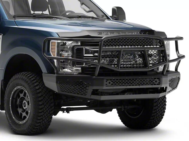 Ranch Hand Midnight Front Bumper with Grille Guard (17-22 F-250 Super Duty)