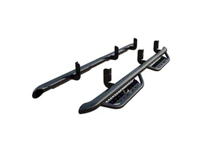 Ranch Hand Legend Series Cab Length Side Step Bars; Gloss Black (99-16 F-350 Super Duty SuperCrew)