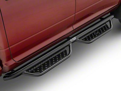 Ranch Hand Legend Series Cab Length Side Step Bars; Gloss Black (10-24 RAM 2500 Crew Cab)