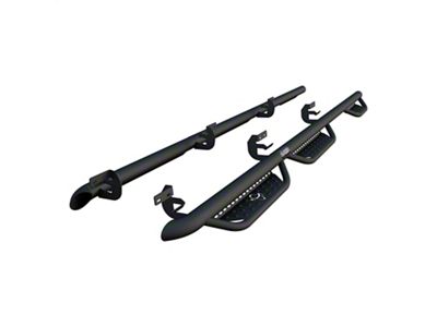 Ranch Hand Midnight Series 6-Step Wheel to Wheel Side Step Bars; Matte Black (10-25 RAM 2500 Crew Cab w/ 8-Foot Box)