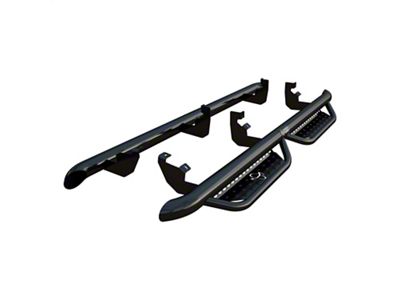 Ranch Hand Legend Series Cab Length Side Step Bars; Gloss Black (19-25 Ranger SuperCrew)
