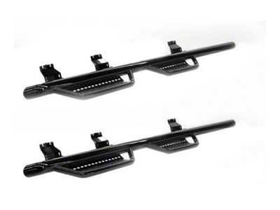 Ranch Hand Legend Series 4-Step Wheel to Wheel Side Step Bars; Gloss Black (15-19 6.0L Sierra 2500 HD Double Cab w/ 6.50-Foot Standard Box)