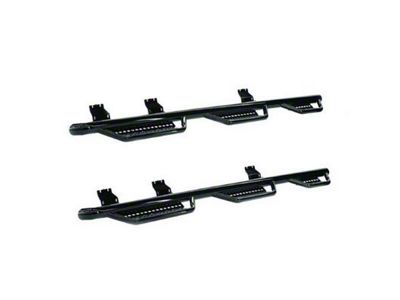 Ranch Hand Legend Series 6-Step Wheel to Wheel Side Step Bars; Gloss Black (19-25 Silverado 1500 Double Cab)