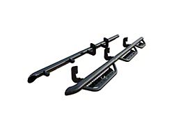 Ranch Hand Legend Series 6-Step Wheel to Wheel Side Step Bars; Gloss Black (07-19 Silverado 2500 HD Crew Cab w/ 6.50-Foot Standard Box)