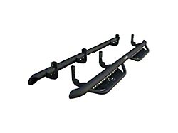 Ranch Hand Midnight Series Cab Length Side Step Bars; Matte Black (20-25 Silverado 2500 HD Crew Cab)