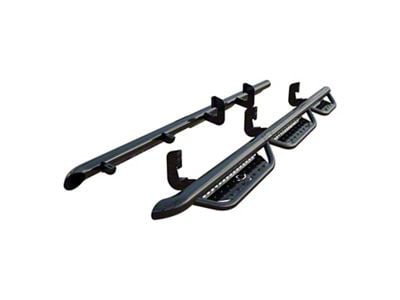 Ranch Hand Legend Series 6-Step Wheel to Wheel Side Step Bars; Gloss Black (15-19 Silverado 3500 HD Extended/Double Cab w/ 6.50-Foot Standard Box)