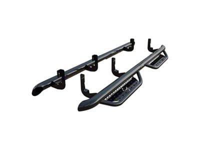 Ranch Hand Legend Series Cab Length Side Step Bars; Gloss Black (20-25 Silverado 3500 HD Crew Cab)