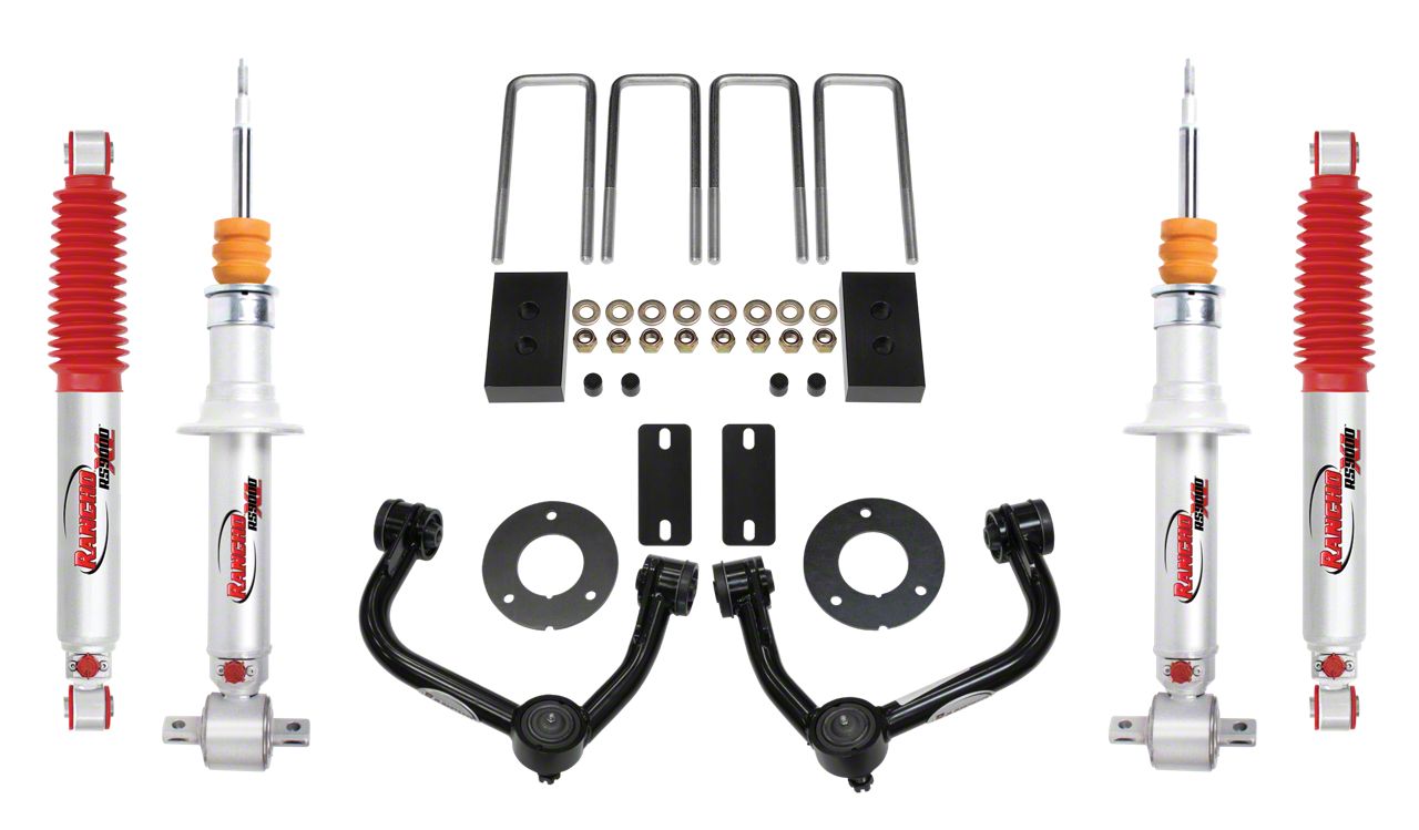 Rancho 3-Inch Suspension Lift Kit with RS9000 XL Shocks (14-20 4WD F-150, Excluding Raptor)