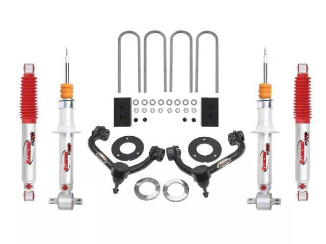 Rancho 3-Inch Suspension Lift Kit with RS9000XL Shocks (21-24 4WD F-150 SuperCab, SuperCrew w/o CCD System, Excluding Raptor)
