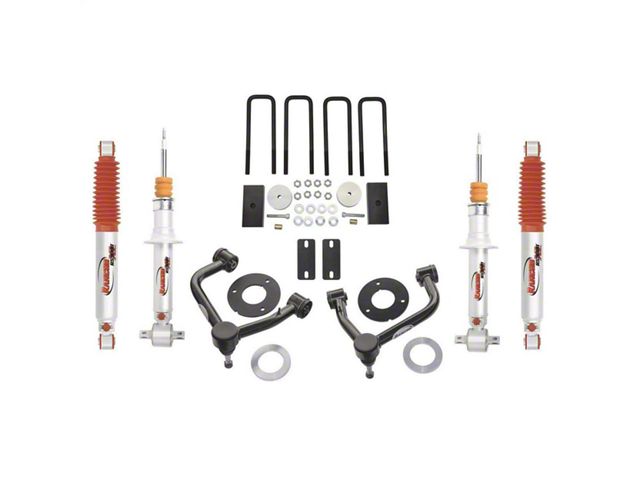 Rancho 3-Inch Suspension Lift Kit with RS9000XL Shocks (19-24 Sierra 1500, Excluding AT4 & Denali)