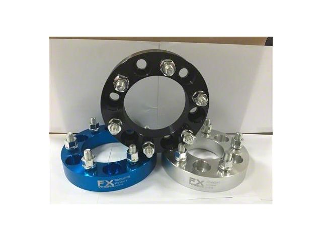 1-1/4-Inch Wheel Spacers; Silver (19-24 Ranger)