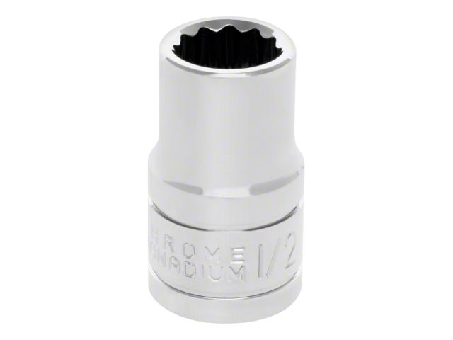 1/2-Inch Drive 12-Point Socket; Standard; Shallow