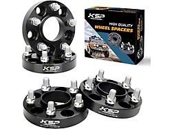 1-Inch Hubcentric Pro Billet Wheel Spacers; Black (82-11 Ranger)