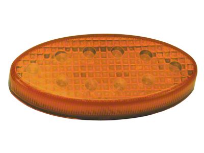 10-Diode LED Oval Lights; Amber (Universal; Some Adaptation May Be Required)
