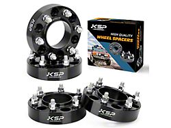 1.50-Inch Hubcentric Pro Billet Wheel Spacers; Black (19-26 Ranger)