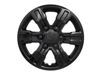 16-Inch 6-Spoke Wheel Covers; Black ABS (19-24 Ranger)