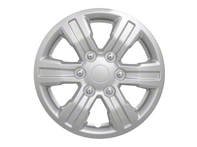 16-Inch 6-Spoke Wheel Covers; Silver ABS (19-24 Ranger)