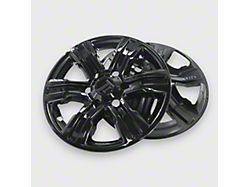 17-Inch Chrome Delete Wheel Skins; Gloss Black (19-23 Ranger XL)