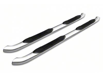 3-Inch Round Side Step Bars; Stainless Steel (19-24 Ranger SuperCrew)