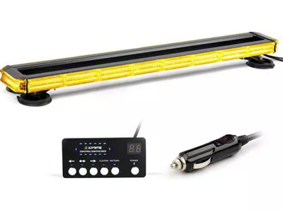 34-Inch 270-LED Rooftop Emergency Strobe Light Bar with Adjustable Mounting Brackets (Universal; Some Adaptation May Be Required)