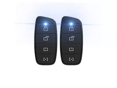 4-Button 1-Way Remotes and Antenna Upgrade; 2500-Foot Range (Universal; Some Adaptation May Be Required)