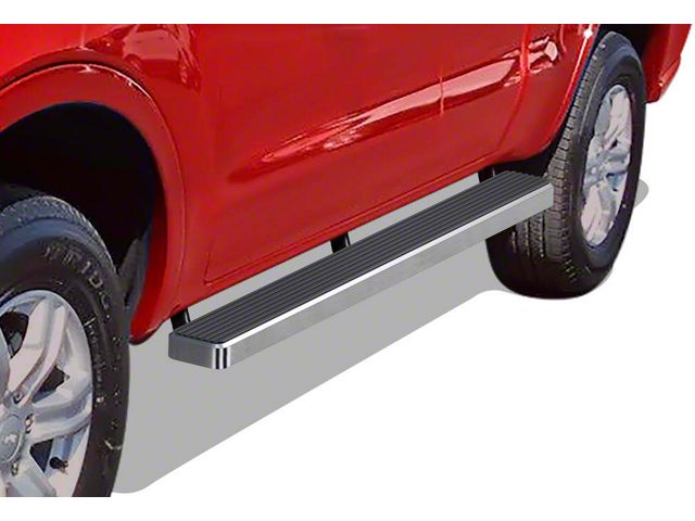 4-Inch iStep Running Boards; Hairline Silver (19-23 Ranger SuperCab)