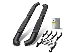 4-Inch Oval Bent Side Step Bars; Black (19-26 Ranger SuperCrew)