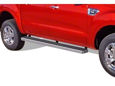 5-Inch iStep Running Boards; Hairline Silver (19-25 Ranger SuperCrew)