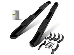 5-Inch Oval Bent Side Step Bars; Black (19-23 Ranger SuperCab)