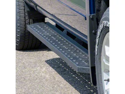 6.50-Inch RidgeStep Running Boards without Mounting Brackets; Textured Black (19-24 Ranger SuperCrew)