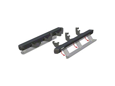 ActionTrac Powered Running Boards; Carbide Black (19-25 Ranger SuperCrew)