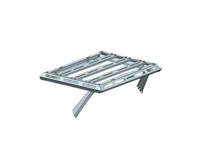 Armour II Roof Basket with 5.30-Inch Red Round Flood LED Lights for Armour II Roll Bar (19-25 Ranger)