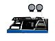 Atlas Roll Bar with 9-Inch Black Round LED Lights for Tonneau Cover; Black (19-24 Ranger)