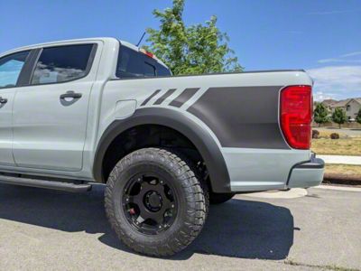 Bed Graphics Decal; Matte Black (19-23 Ranger)