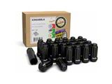 Black 6-Spline Lug Nut Kit; 14mm x 1.5; Set of 24 (24-26 Ranger)