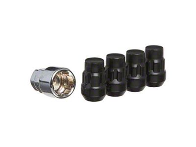 Black Acorn Wheel Locks; M12x1.5; Set of 5 (19-25 Ranger)
