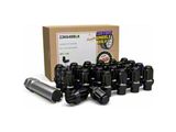 Black ET Truck Spline Lug Nut Kit; 14mm x 1.5; Set of 24 (24-26 Ranger)