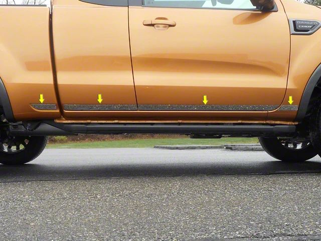 Body Side Molding Accent Trim; Stainless Steel (19-23 Ranger SuperCab)