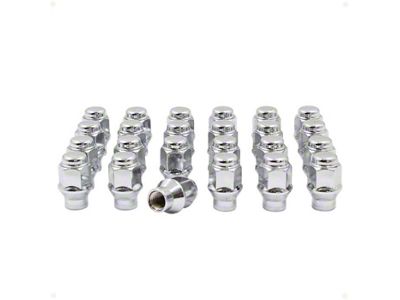 Bulge Chrome Acorn Lug Nut Kit; 3/4-Inch; Set of 24 (19-24 Ranger)