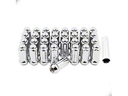 Chrome 6-Spline Lug Nut Kit; 12mm x 1.5; Set of 24 (19-25 Ranger)