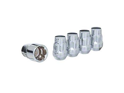 Chrome Acorn Wheel Locks; M12x1.5; Set of 5 (19-25 Ranger)