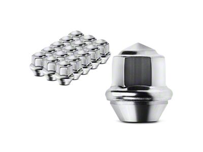Chrome Lug Nuts; M12x1.5; Set of 16 (19-20 Ranger)