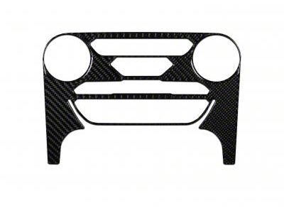 Climate Control Accent Trim; Domed Carbon Fiber (19-23 Ranger)
