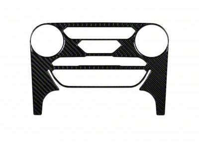 Climate Control Accent Trim; Domed Carbon Fiber (19-23 Ranger)