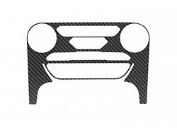 Climate Control Accent Trim; Raw Carbon Fiber (19-23 Ranger)