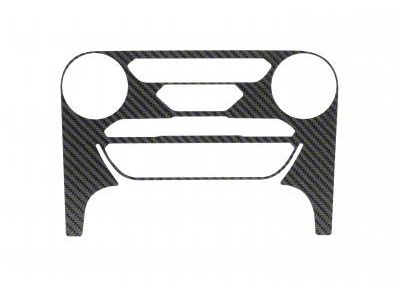 Climate Control Accent Trim; Raw Carbon Fiber (19-23 Ranger)