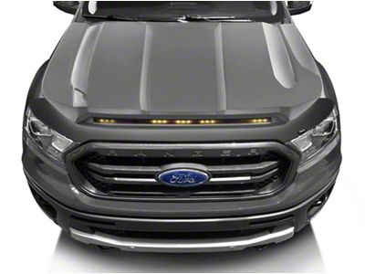 Aeroskin LightShield Color-Match Hood Protector; Ingot Silver (19-23 Ranger)