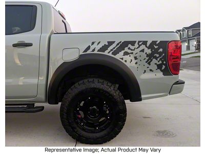 Digital Splash Mud Bed Graphics; Carbon Fiber Black (19-23 Ranger)