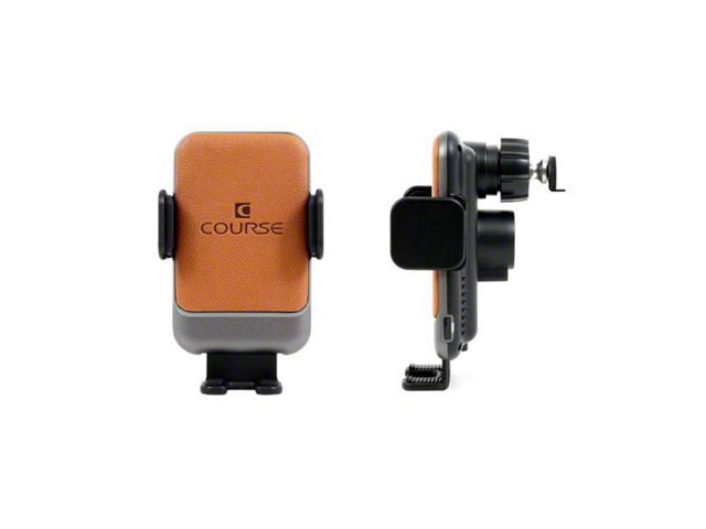 Direct Fit Phone Mount with Charging Auto Closing Cradle Head; Tan (19-24 Ranger w/ Navigation)